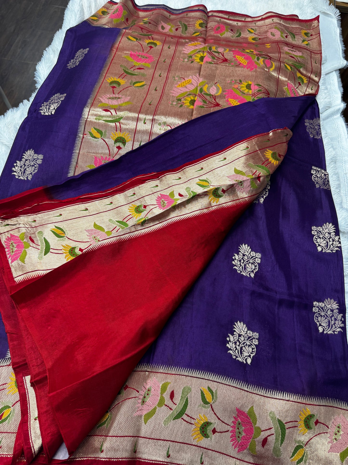 Munga crepe paithani saree-SR1238C