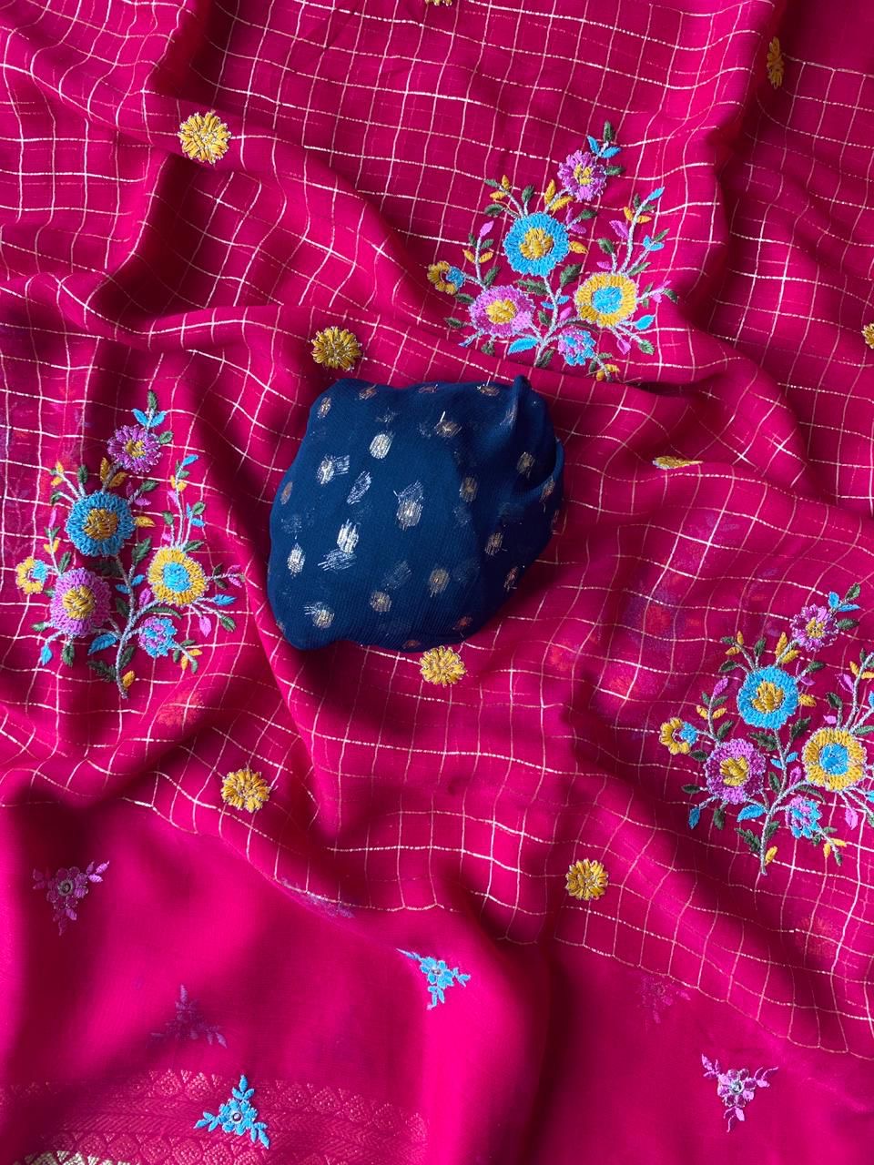 Pure Georget saree-SR1156D