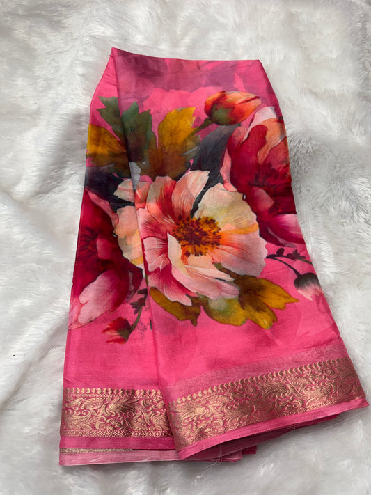 Chinnon digital print saree-SR1209d