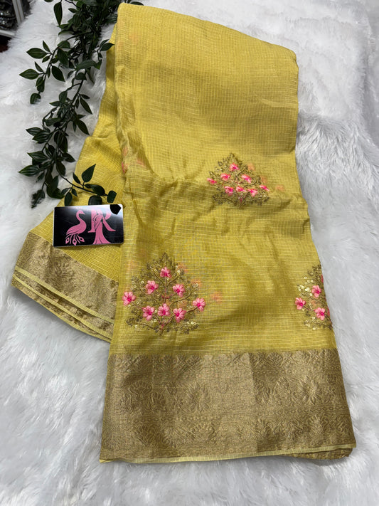 Pure tissue silk Kota-SR1044D