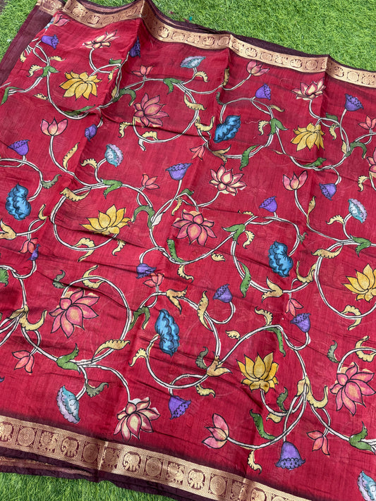 Viscose mushru silk saree-SR1109E
