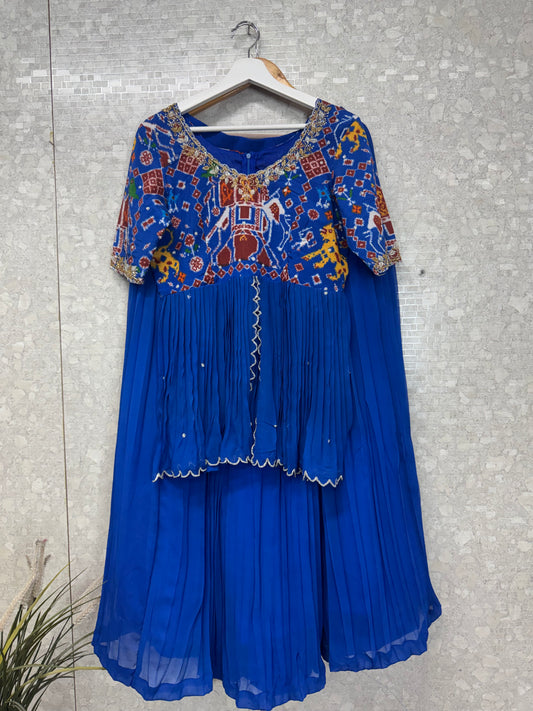 Patola peplum top lehanga-SRPL2