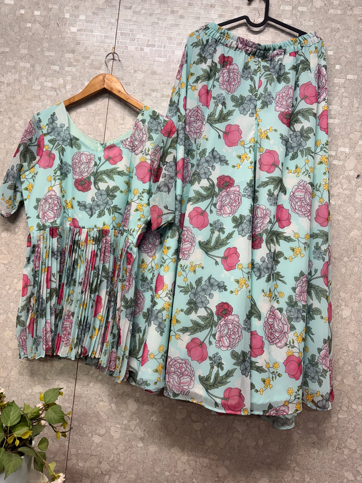 Georget peplum top set-SRPL002E