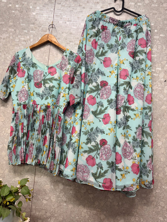 Georget peplum top set-SRPL002E