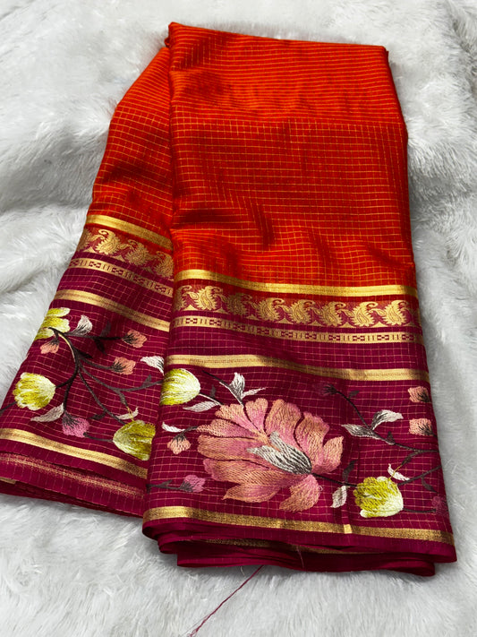 Mysore crepe saree -SR1301K