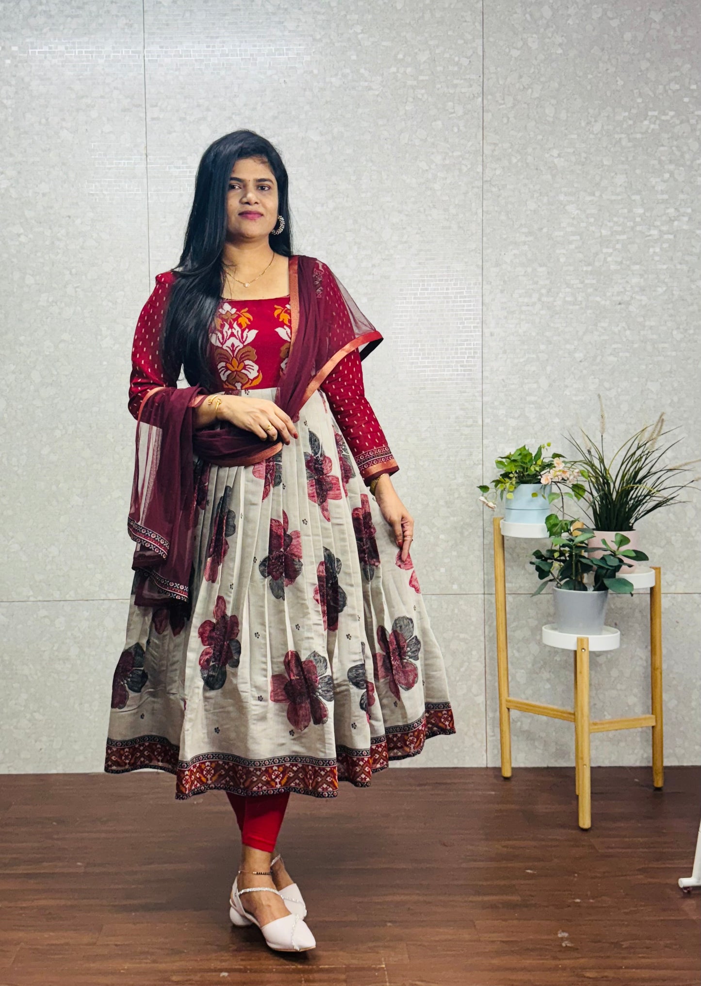 Maheswari silk Anarkali -SRA015A