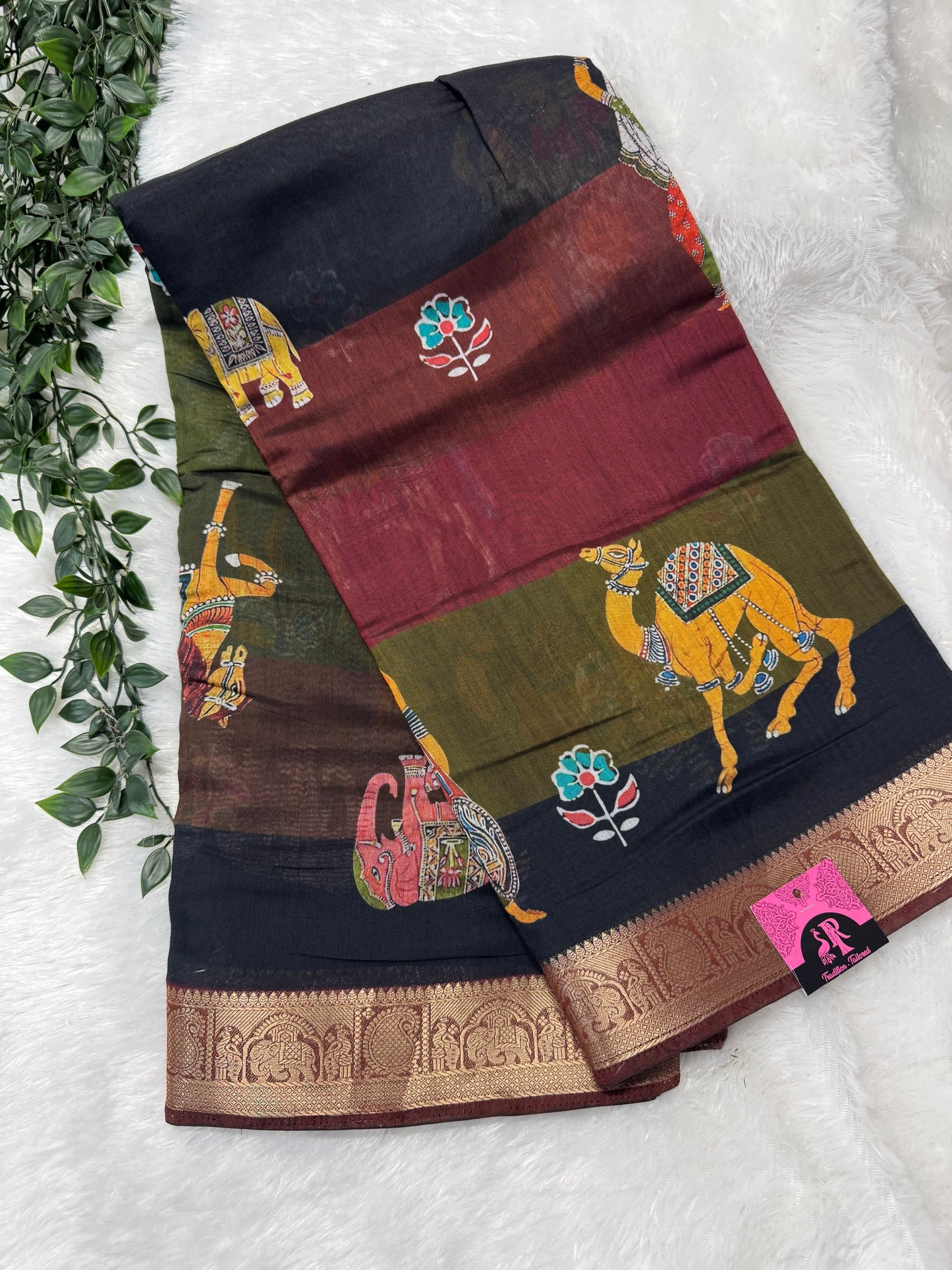 Viscose mushru silk saree-SR1109H