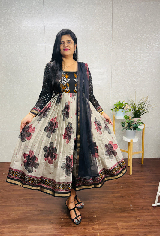 Maheswari silk Anarkali-SRA015