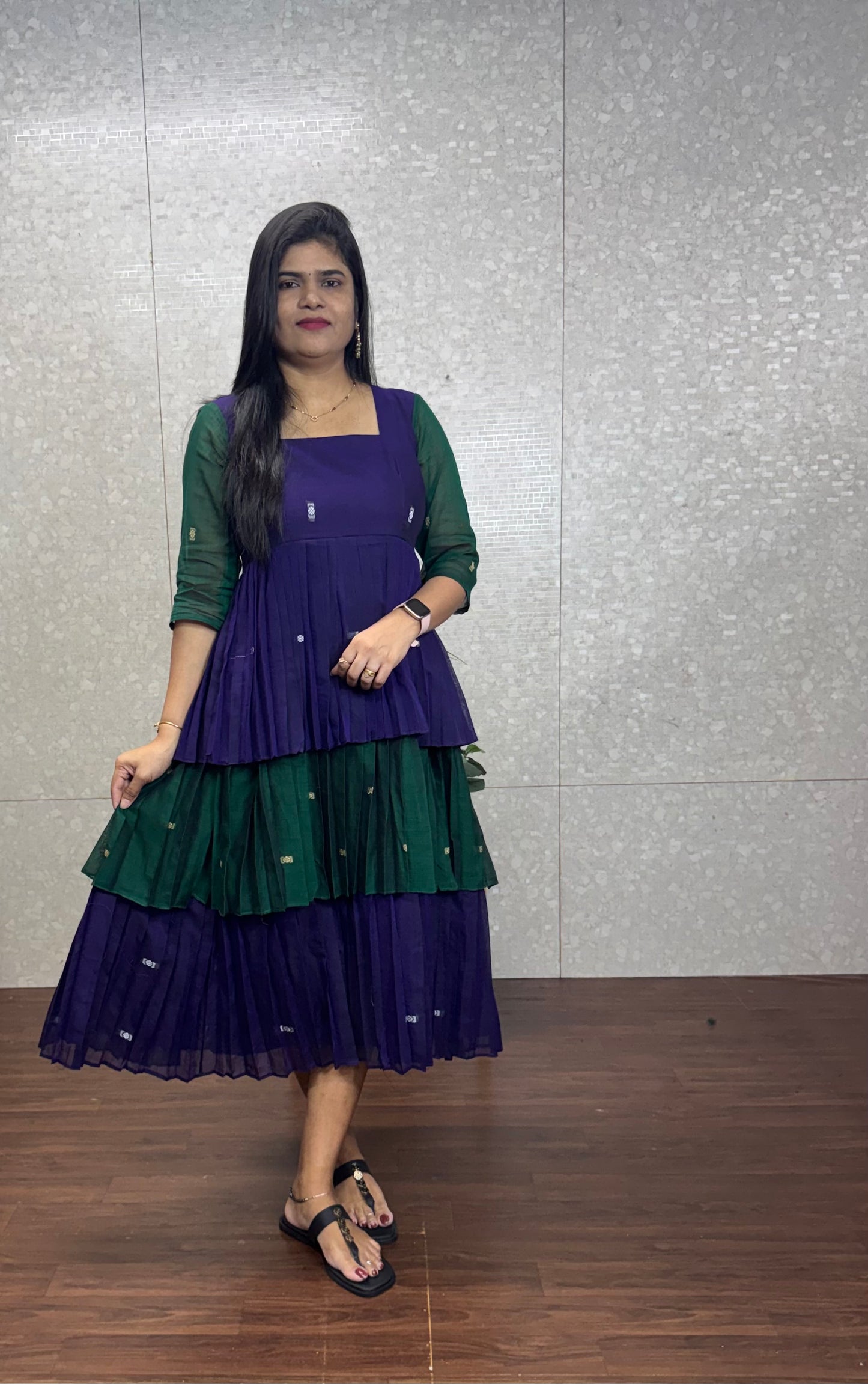 Narayanpet frock-SRF1047E