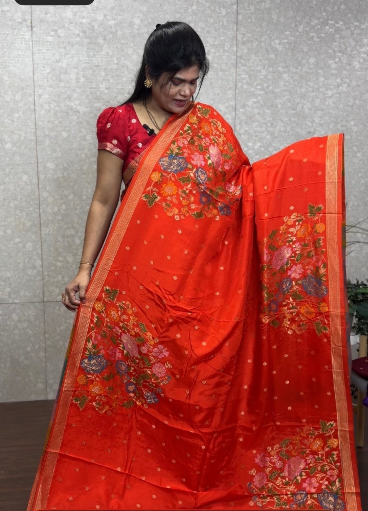 Munga crepe meenakari-SR1194E