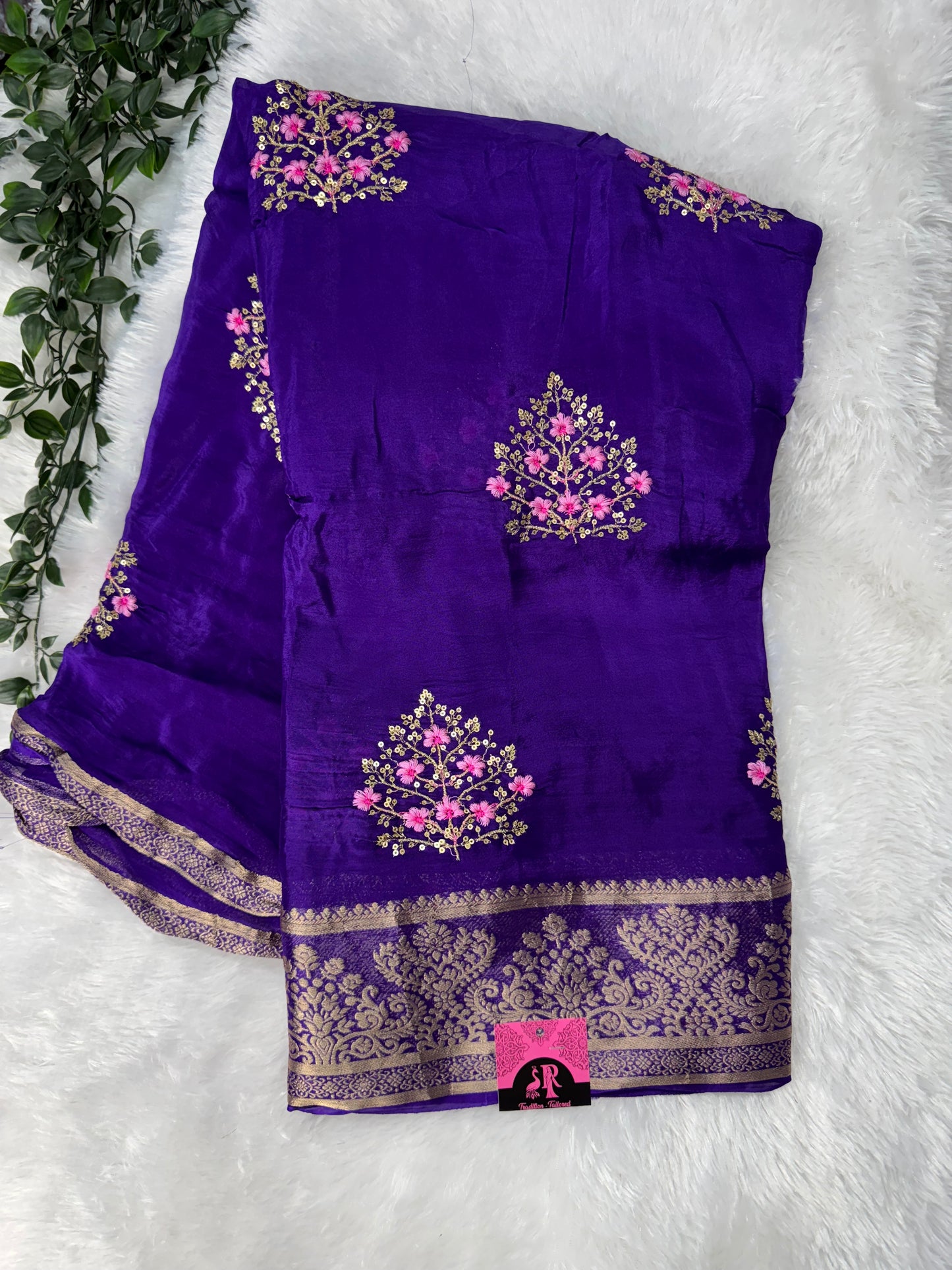 Russian  silk saree-SR1097H