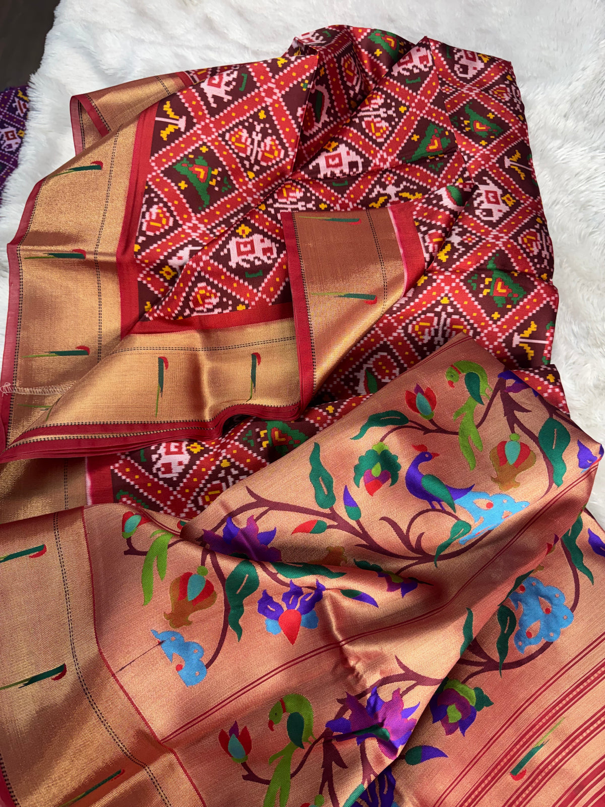 Patola paithani fusion saree-SR1324D