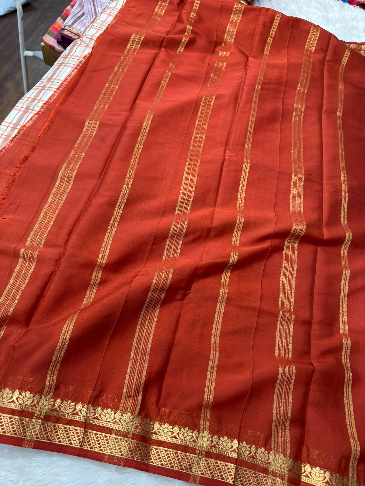 Mysore crepe madras checks-SR1327A