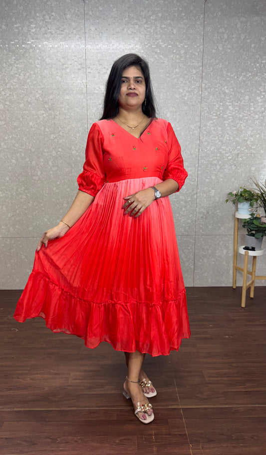 Kota ombré frocks-SRF1011D