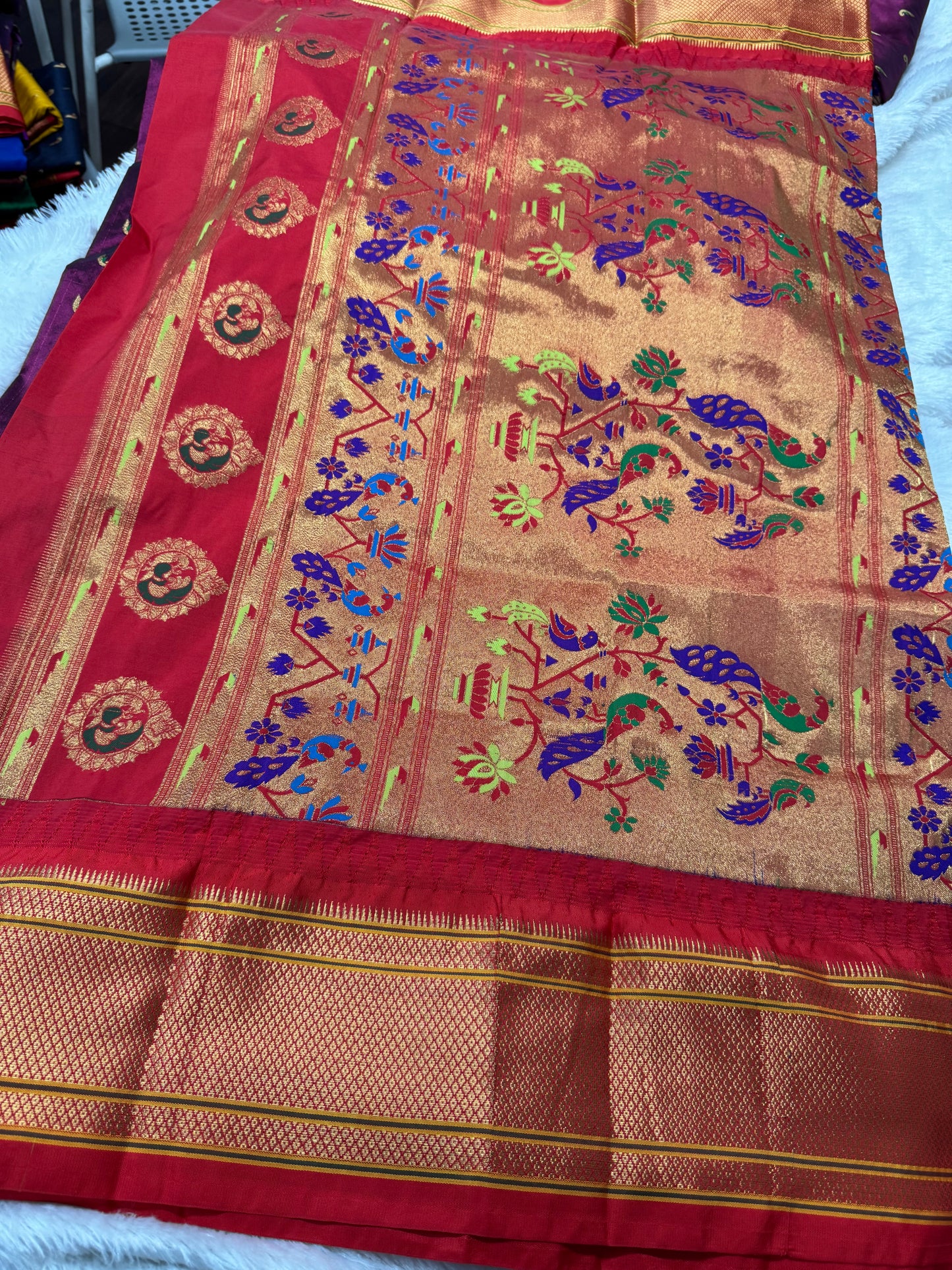 Narayanpet pattu paithani saree-SR1250A