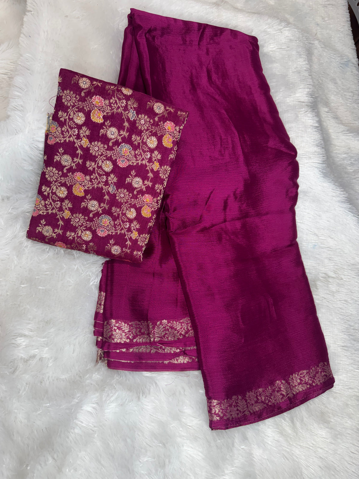 Pure chinnon Meena blouse-SR1306G