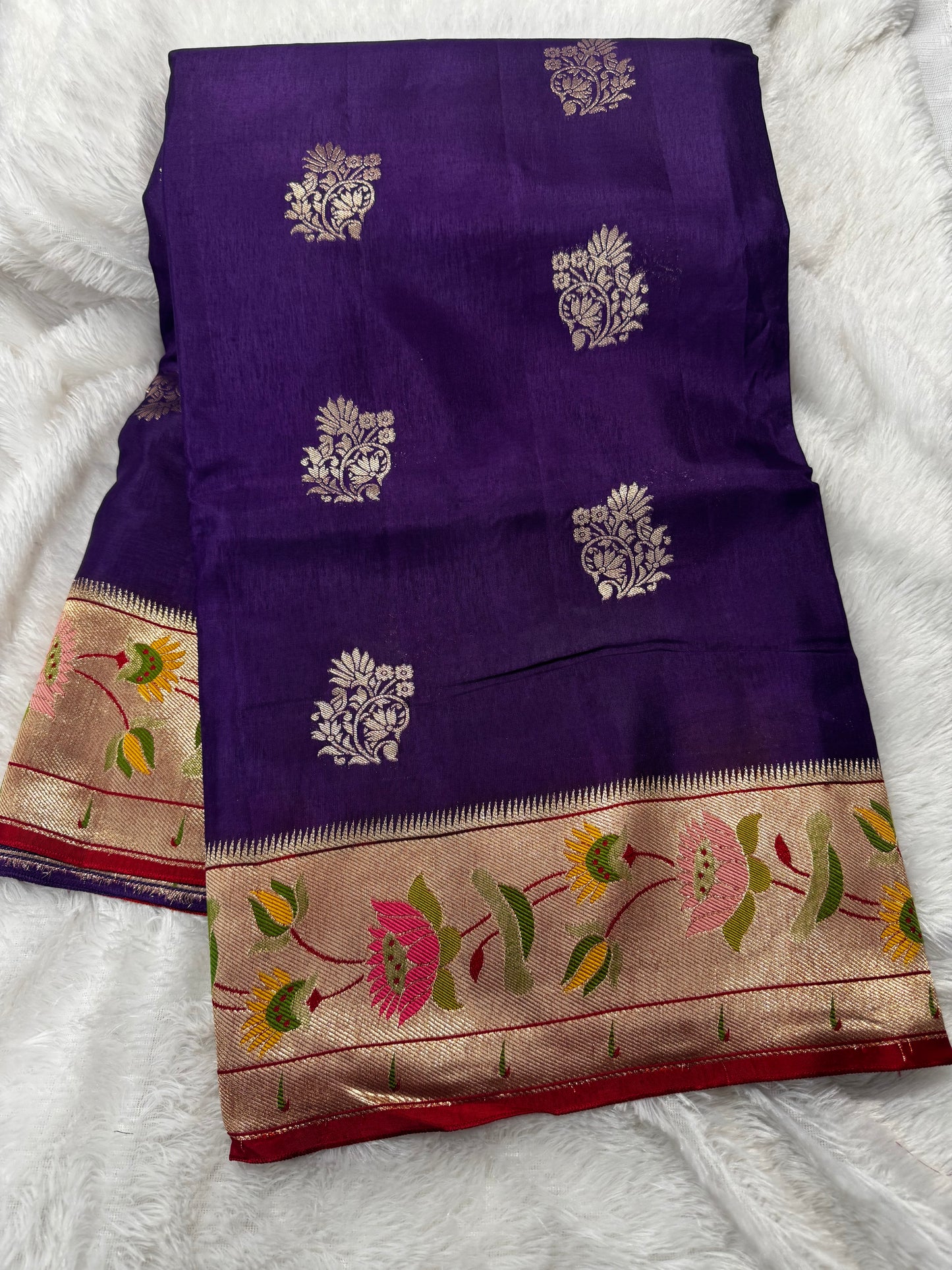Munga crepe paithani saree-SR1238C