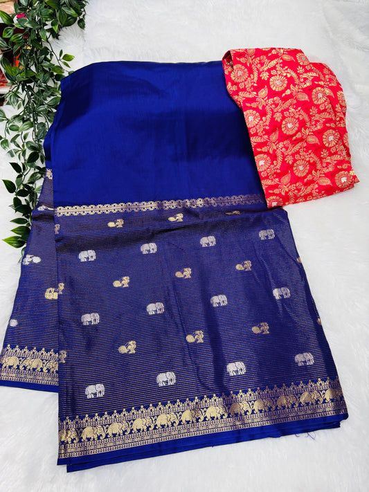 Kanjivaram Dola silk saree-SR1028E