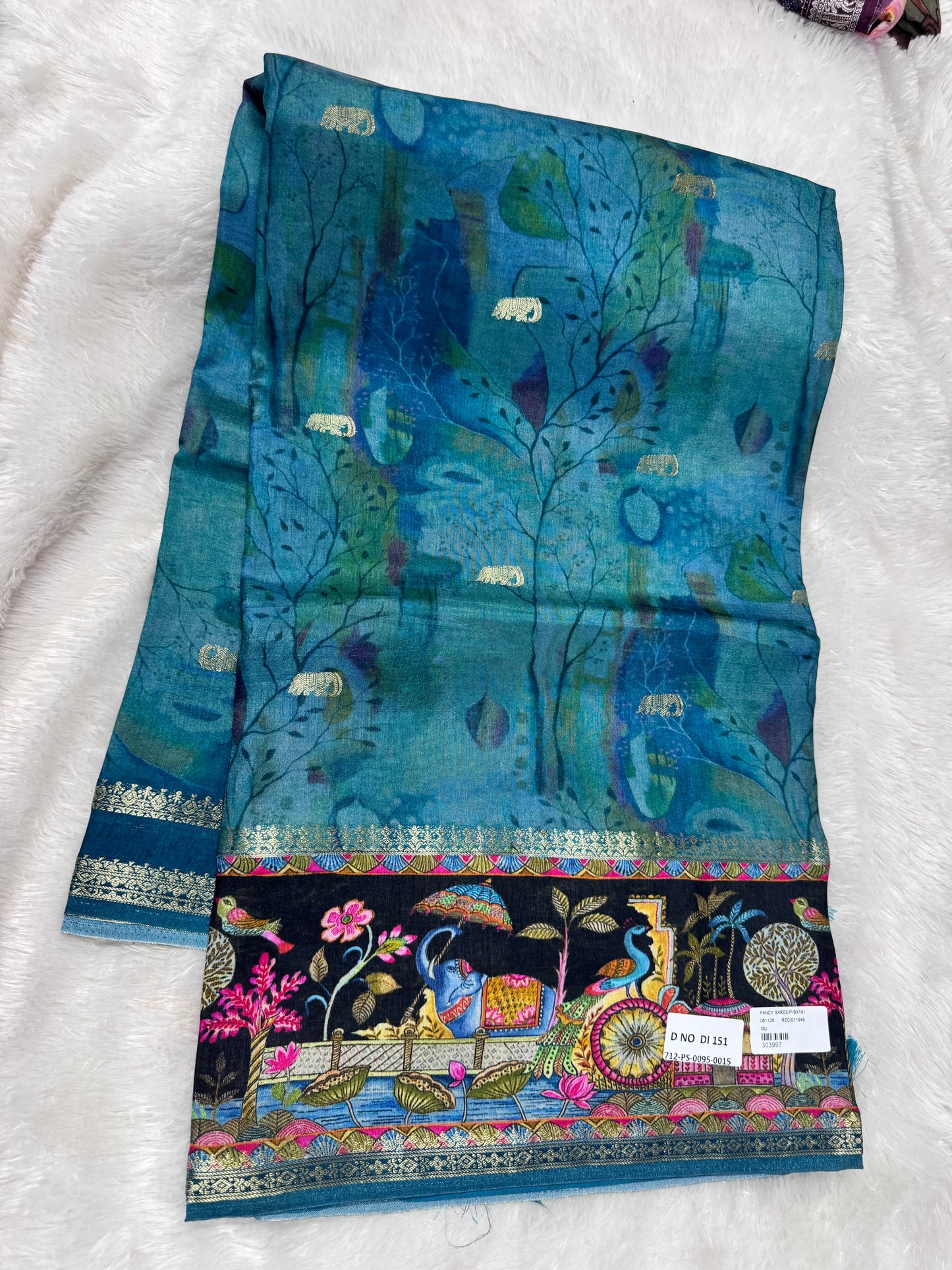 Pure Dola silk saree-SR1268E