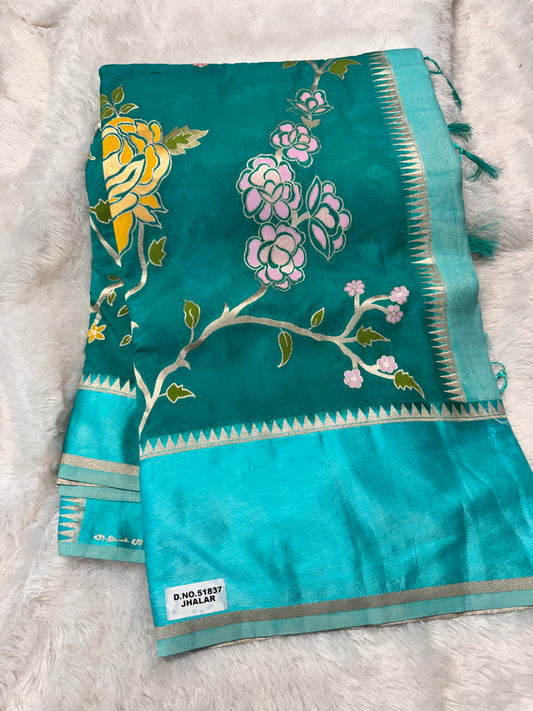 Mushru silk Jamdhani saree-SR1274F