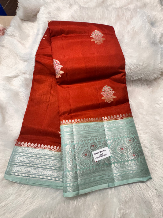 Green mango saree-SR1284A