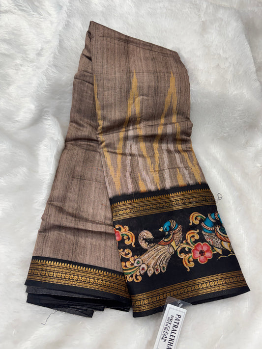 Mushru silk Kalamkari saree-SE1216C