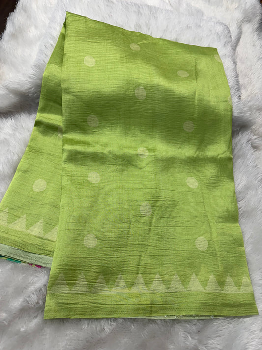 Tassar crepe silk saree-SR1180N