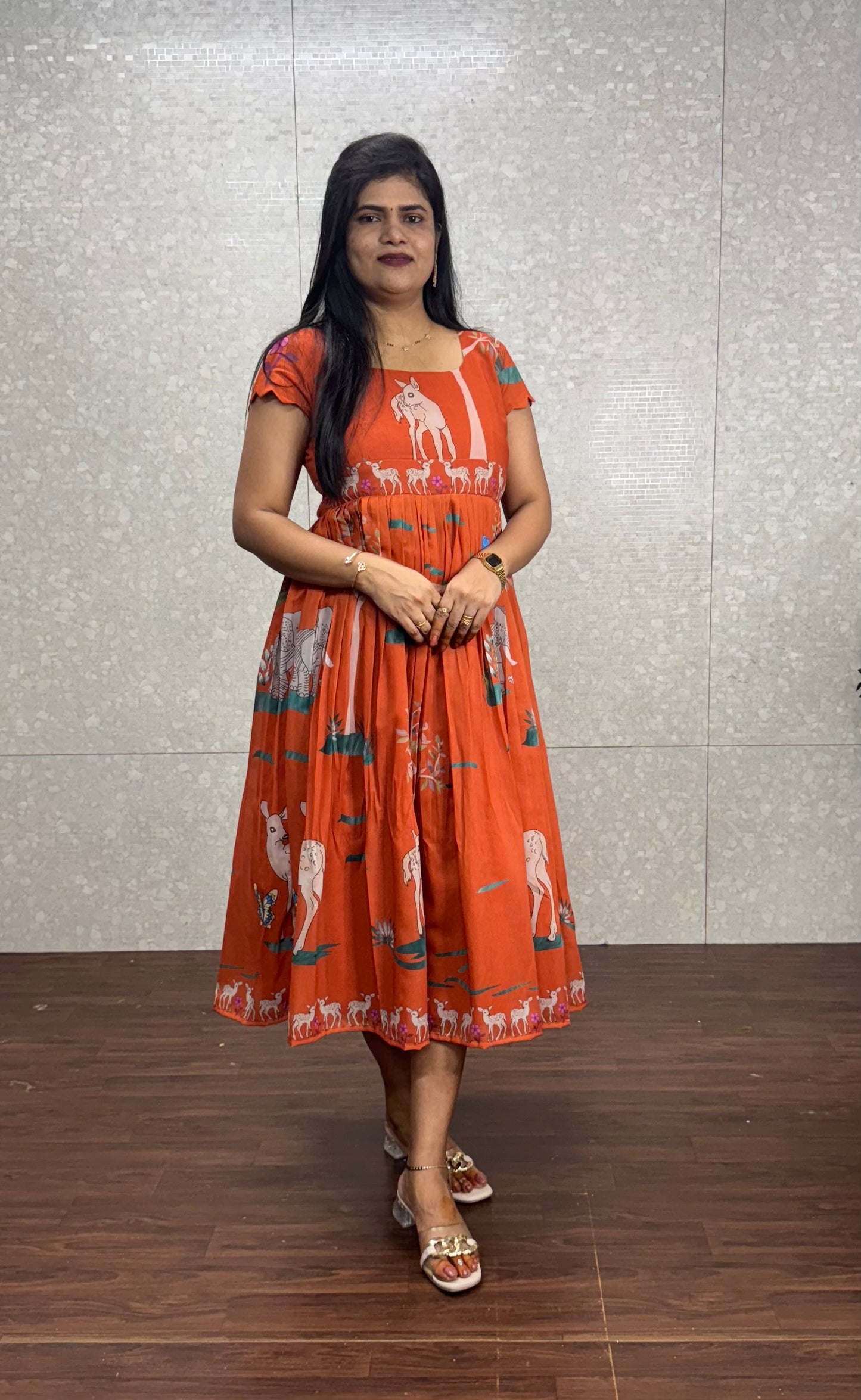 Chanderi Frock-SRF1002H