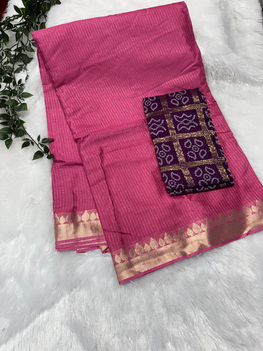 Pure Chinnon crepe silk saree-SR1027D