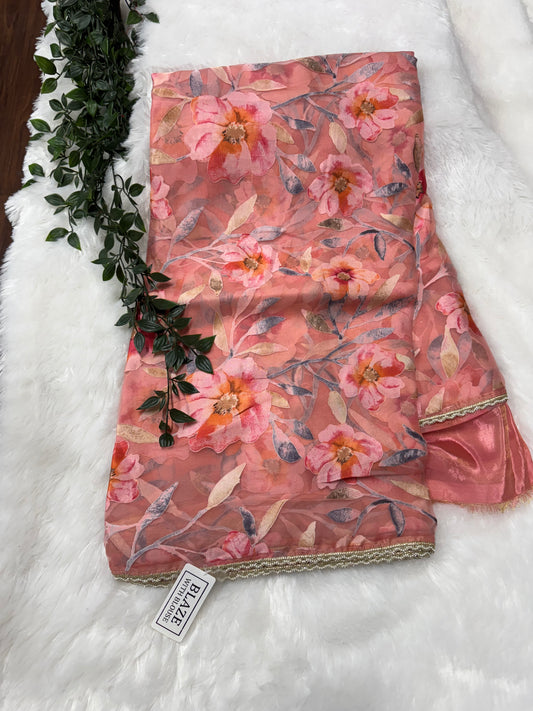 Designer Brasso saree-SR1030E