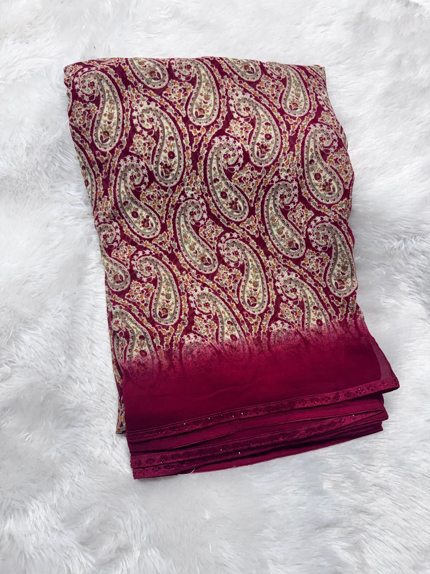 Georget fancy saree-SR1260