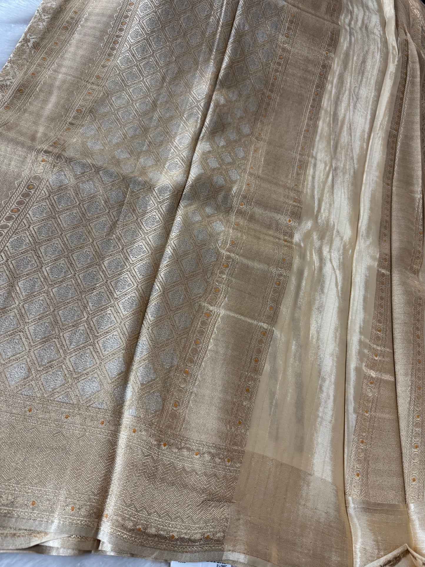 Banarasi crepe brocade saree-SR1178C