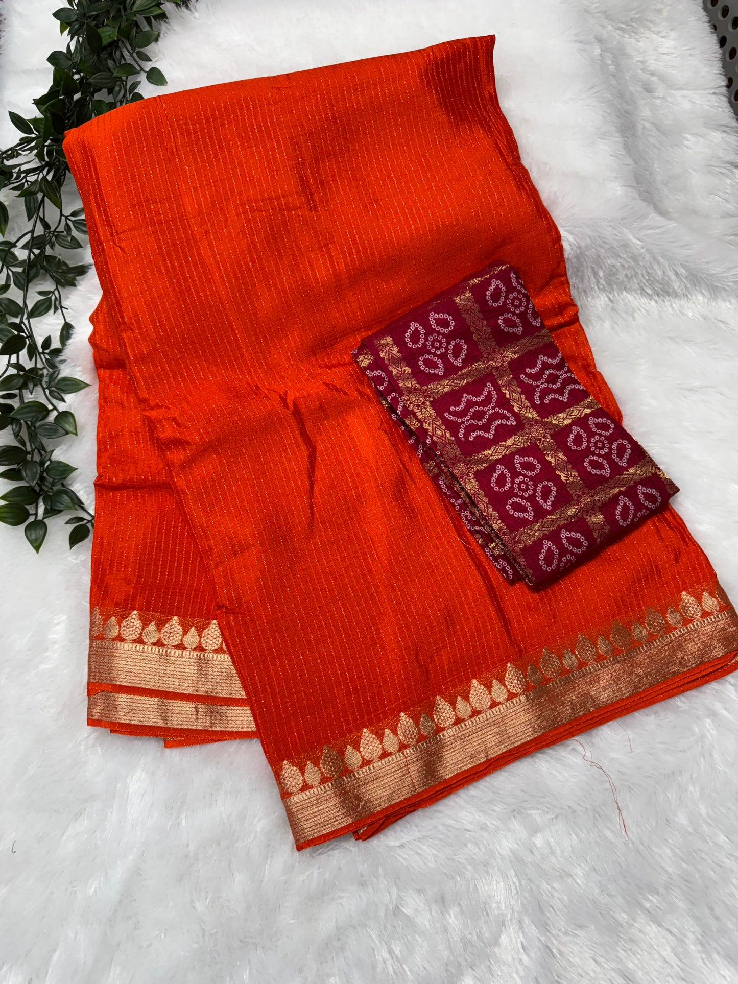 Pure Chinnon Crepe saree-SR1027C