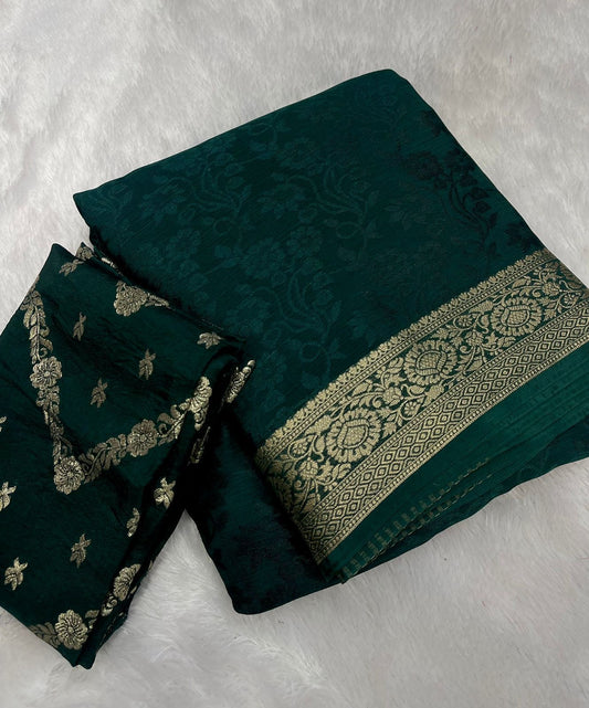 Pure Chinnon jacquard saree-SR1108F
