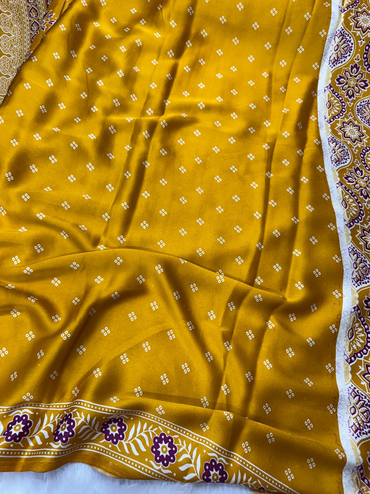Ajrakh saree-SR1068C