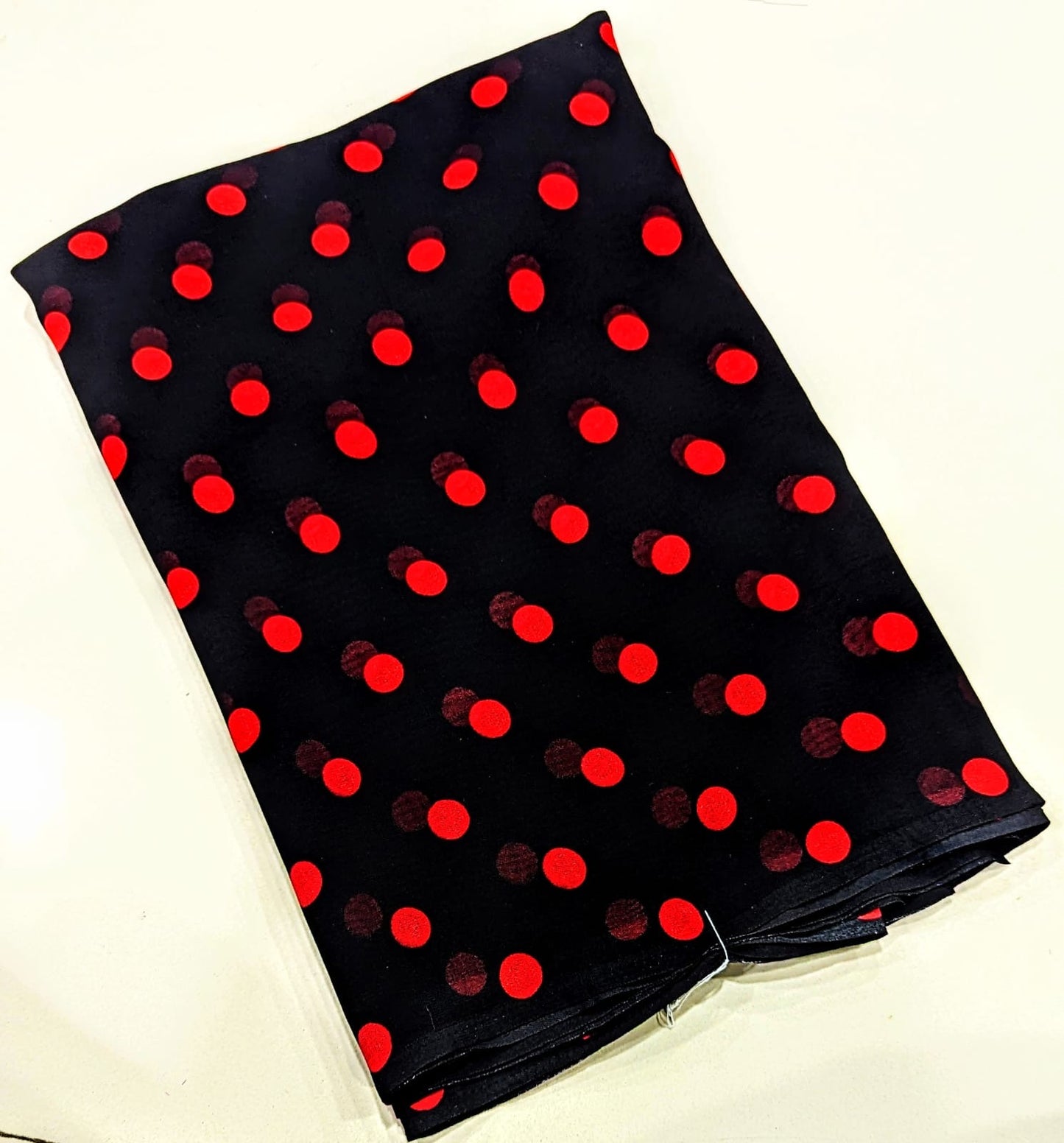 Georget Polka dots saree -SR1221A