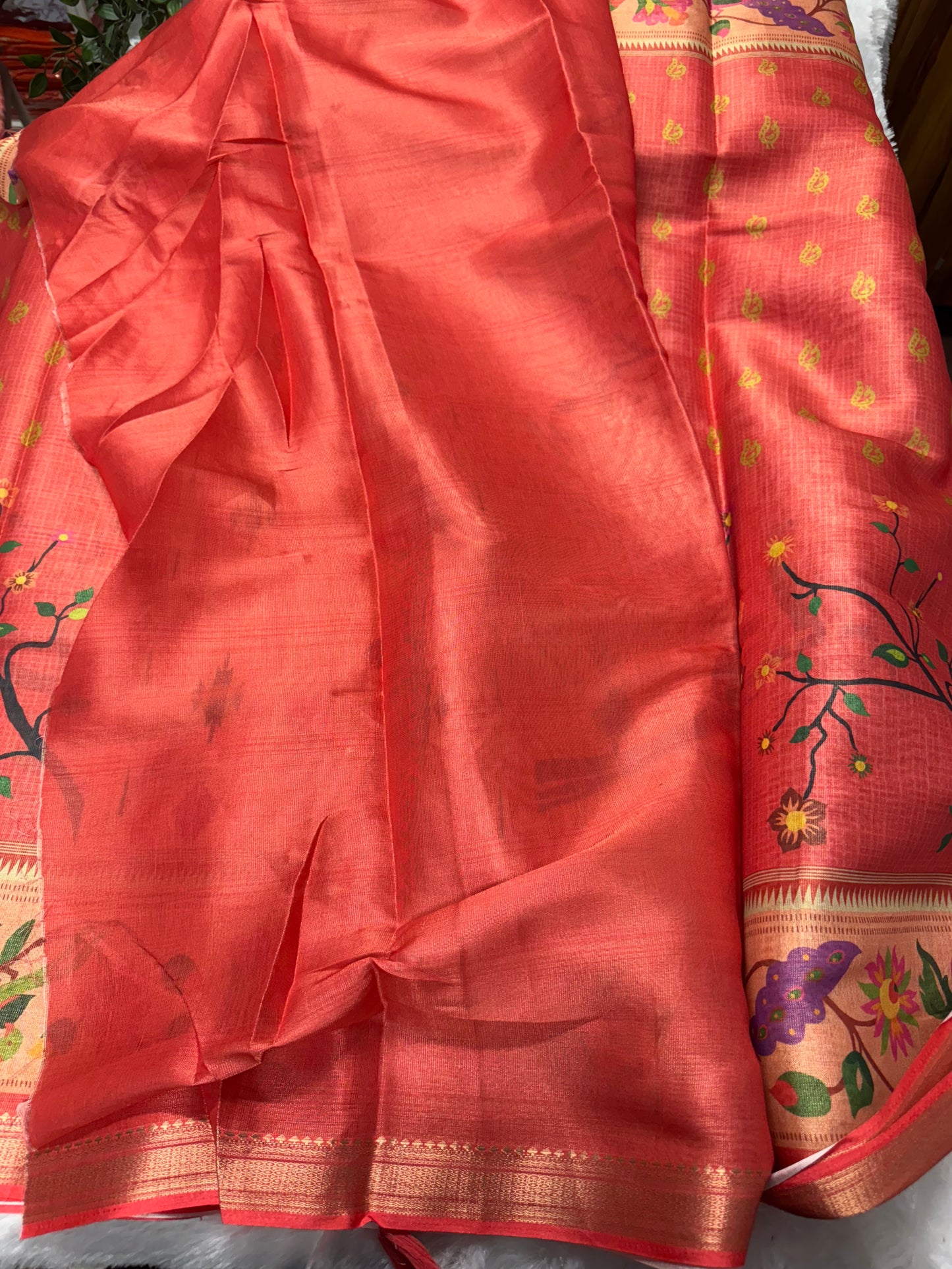 Banarasi tissue Paithani-SRS017A