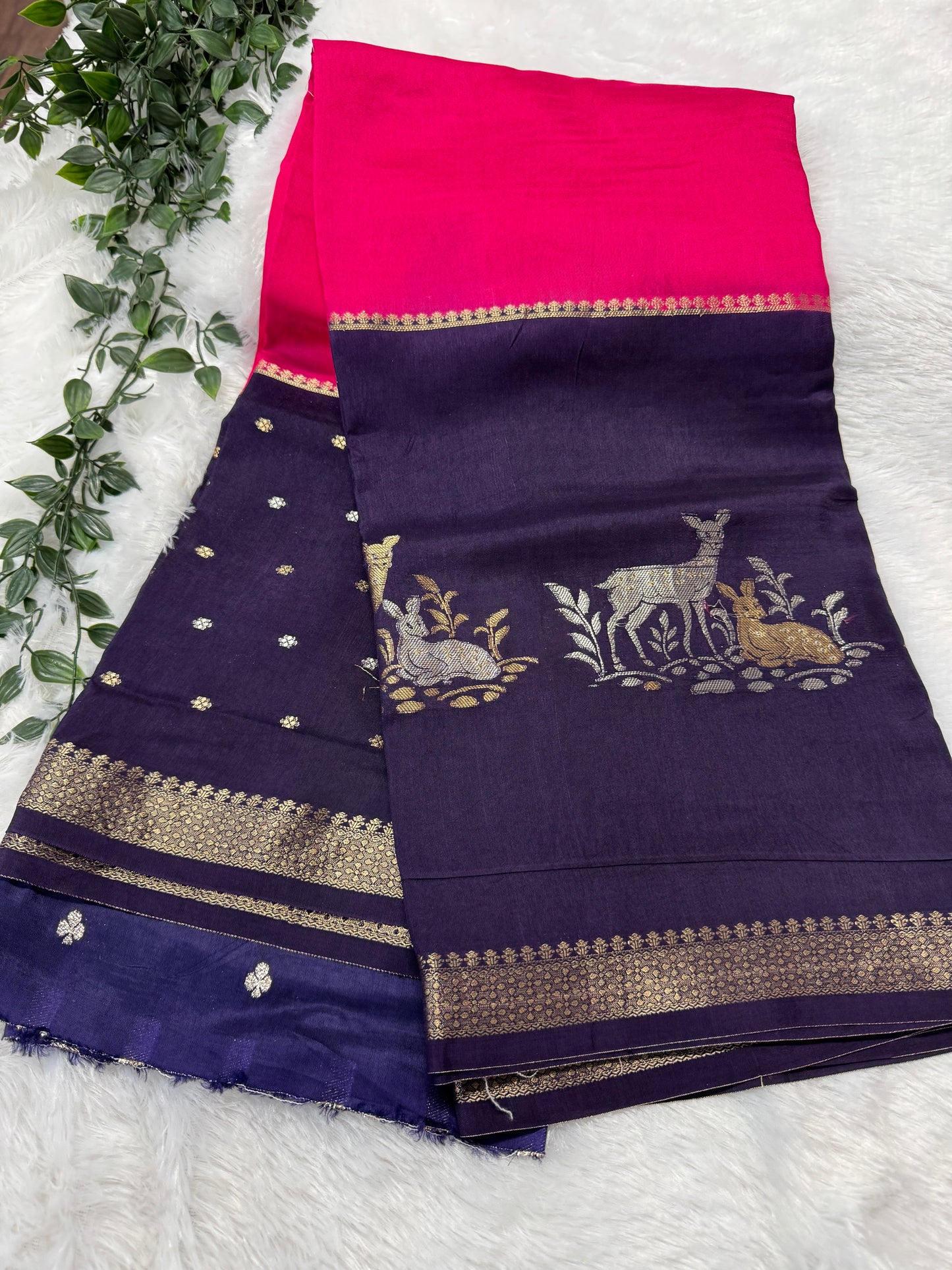 Mysore dola crepe silk saree-SR1159D