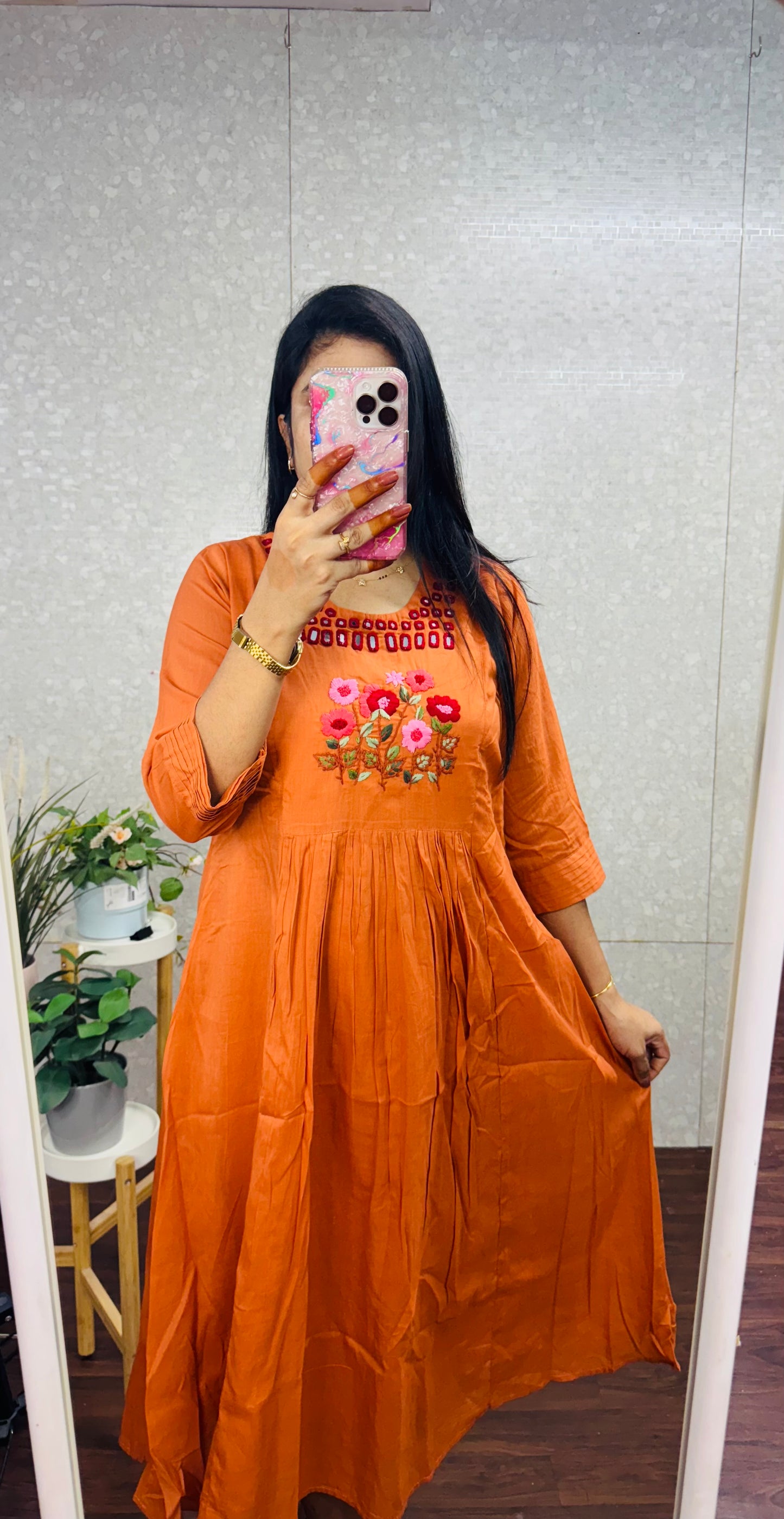 Pure mulmul cotton frocks -SRF2005C
