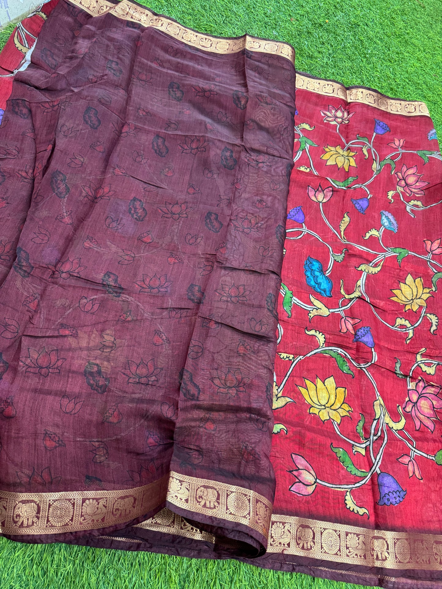 Viscose mushru silk saree-SR1109E