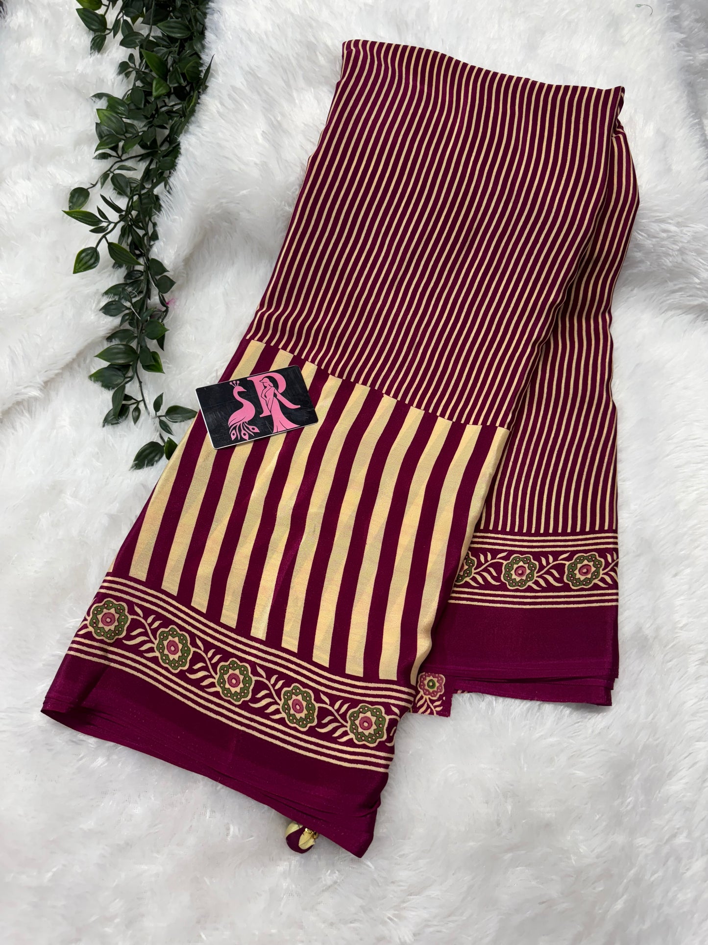 Ajrakh saree-SR1061C
