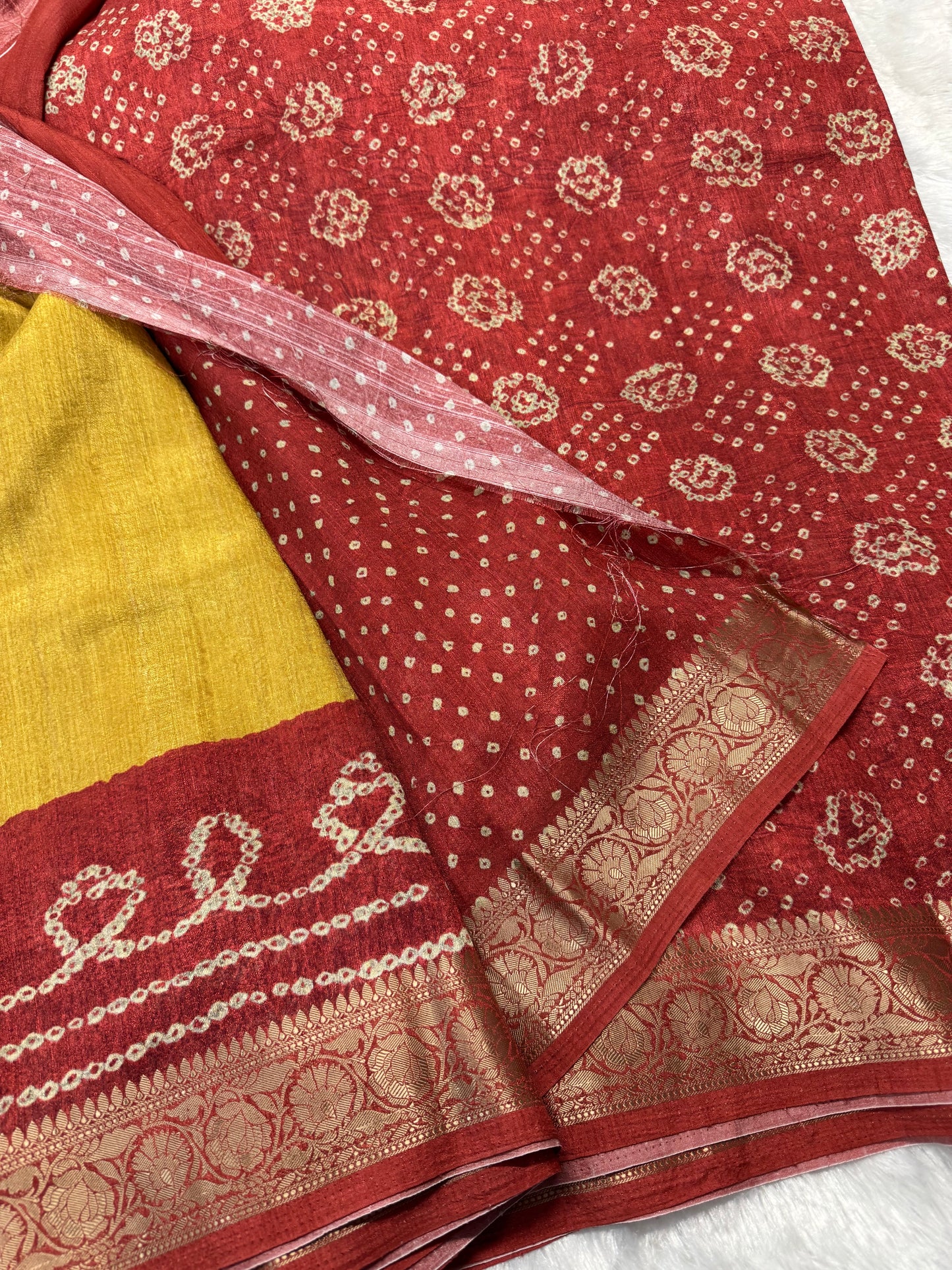 Viscose Tassar saree-SR1207F
