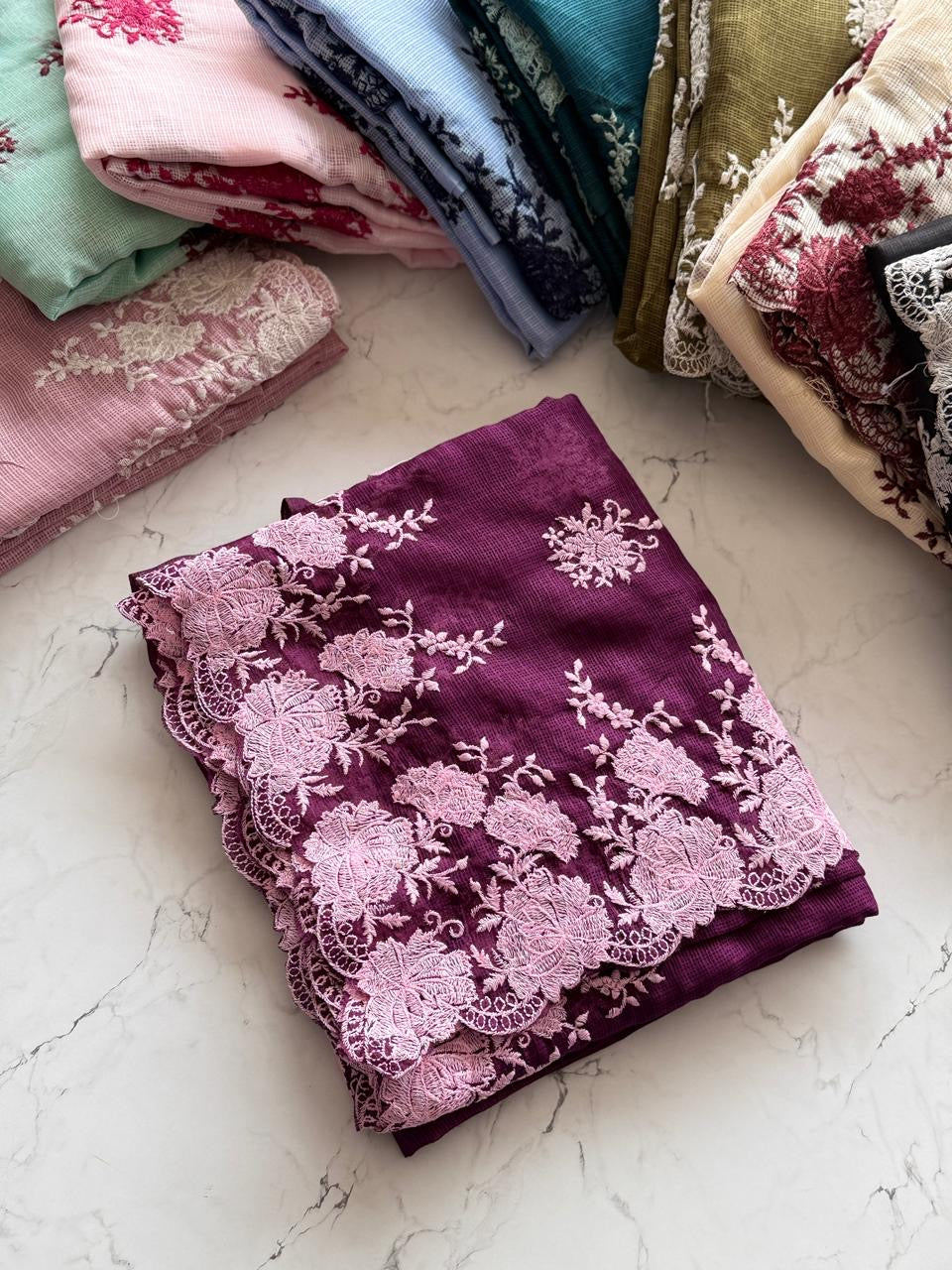 Kota Embroiderd Saree-SR1239E