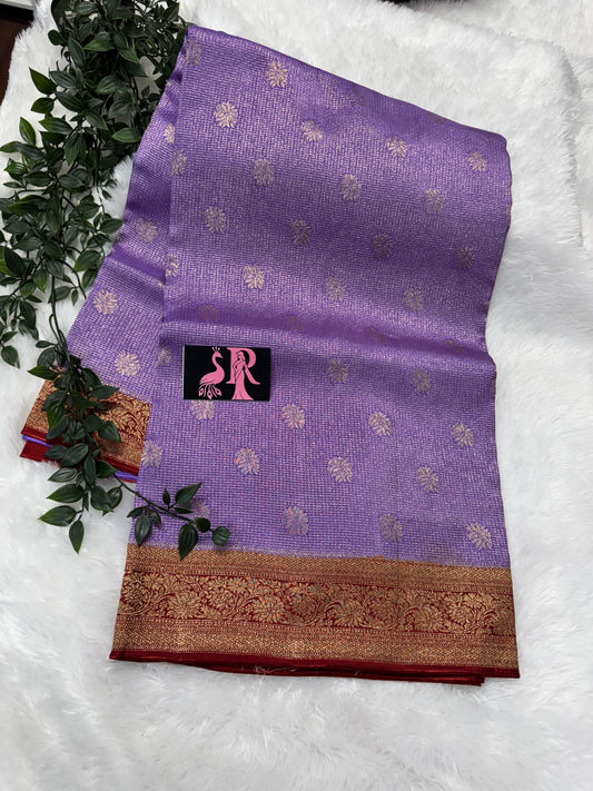 Vintage zari checks-SR1079B