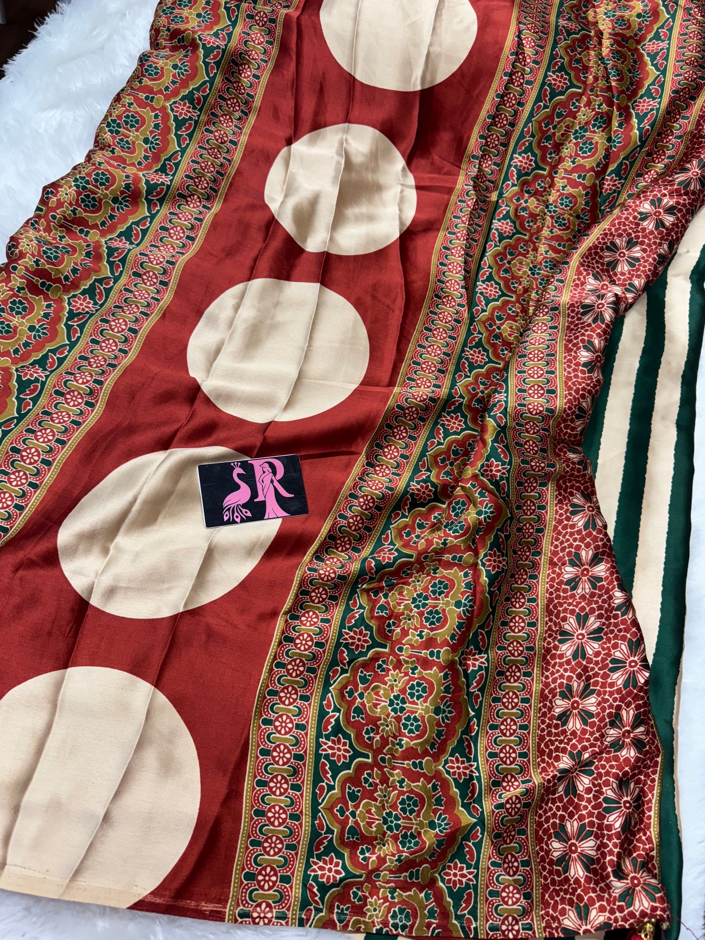 Ajrakh saree-SR1059B