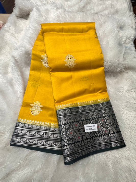 Green mango saree-SR1284E