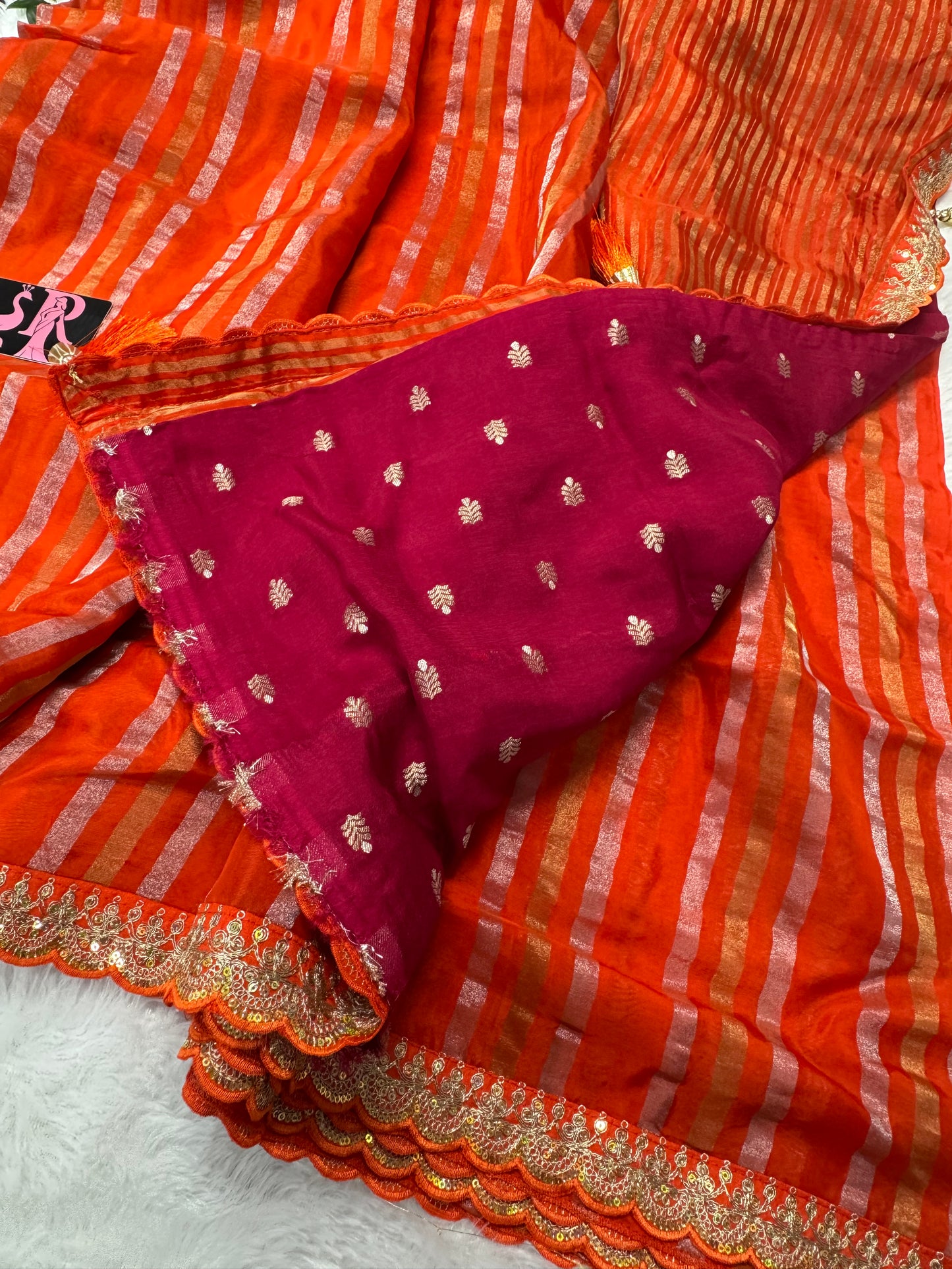 Kora tissue saree-SR1111A