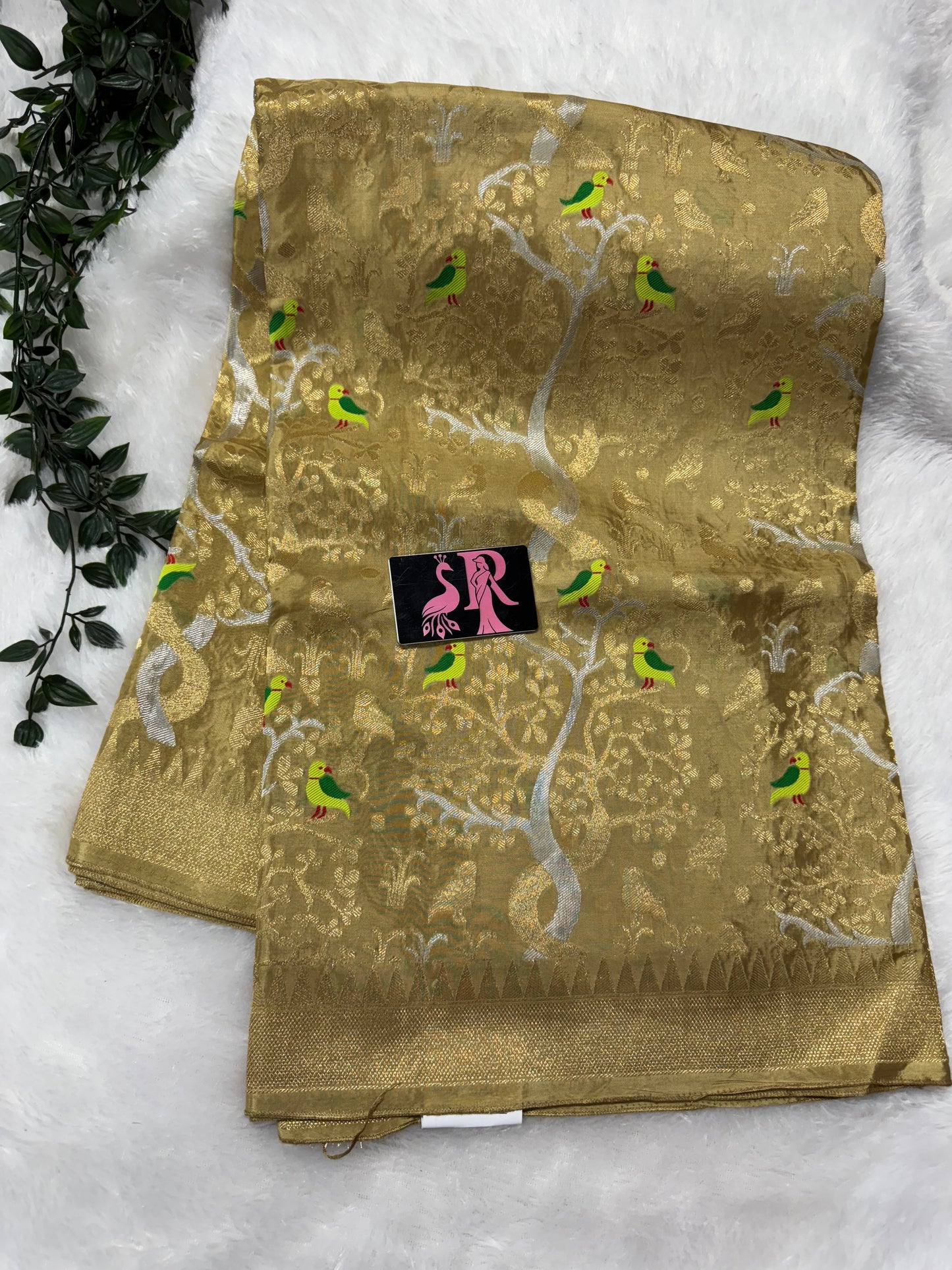 Green Apple silk saree-SR1076C
