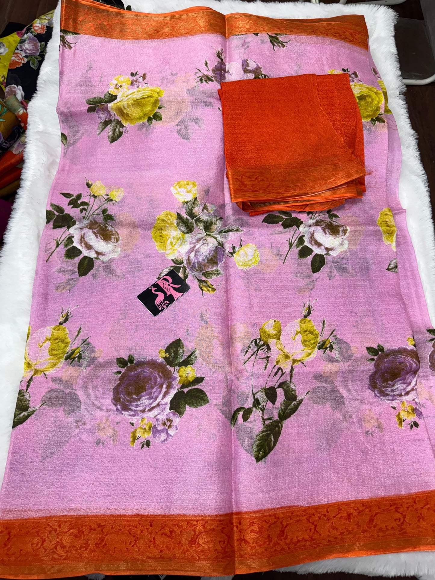 Khaddi georget Block prints -SR1032A