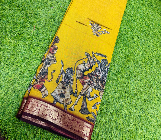 Viscose mushru silk saree-SR1109A